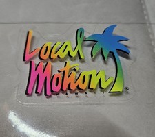 Vintage Local Motion Hawaii Neon Fade Palm Tree VTG 80s 90s Surfing Sticker