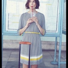 NWOT Boden Printed Dress Sz 14 Long