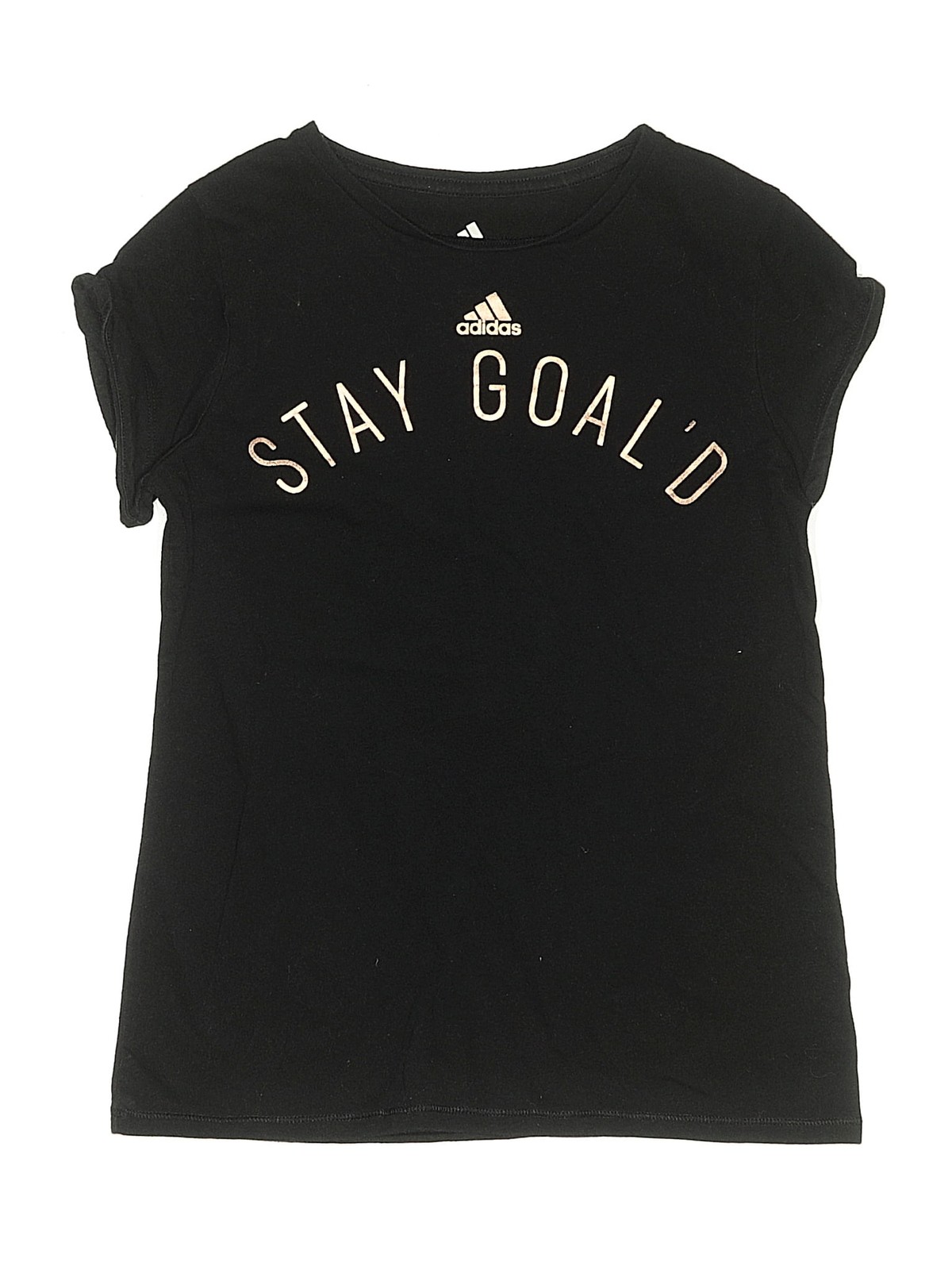 Adidas Girls Gold Short Sleeve T-Shirt 12