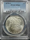 1878-S   MORGAN DOLLAR  PCGS  MS63
