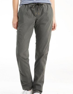 NWT llbean Women's Stretch Ripstop Pull-On Pants, Slim-Leg
