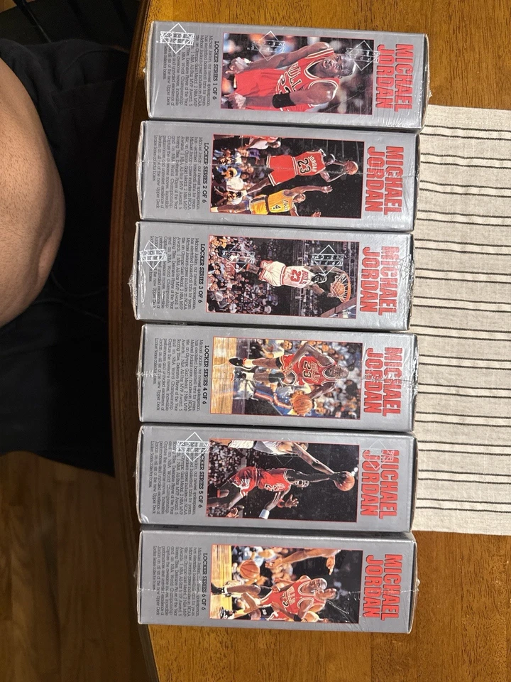 Armario de cubierta superior Michael Jordan serie 1-6 completo sellado de fábrica nuevo 1991-92 Foto 4 de 4