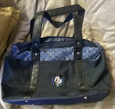 Disney Mickey Mouse Diaper Bag 3 Piece Navy Blue w/ Changing Pad Dolly Vintage
