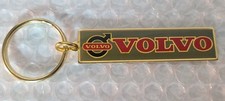 1 Vtg 90s Volvo Keyring Keychain Metal Gold Tone Enameled 960 850 S70