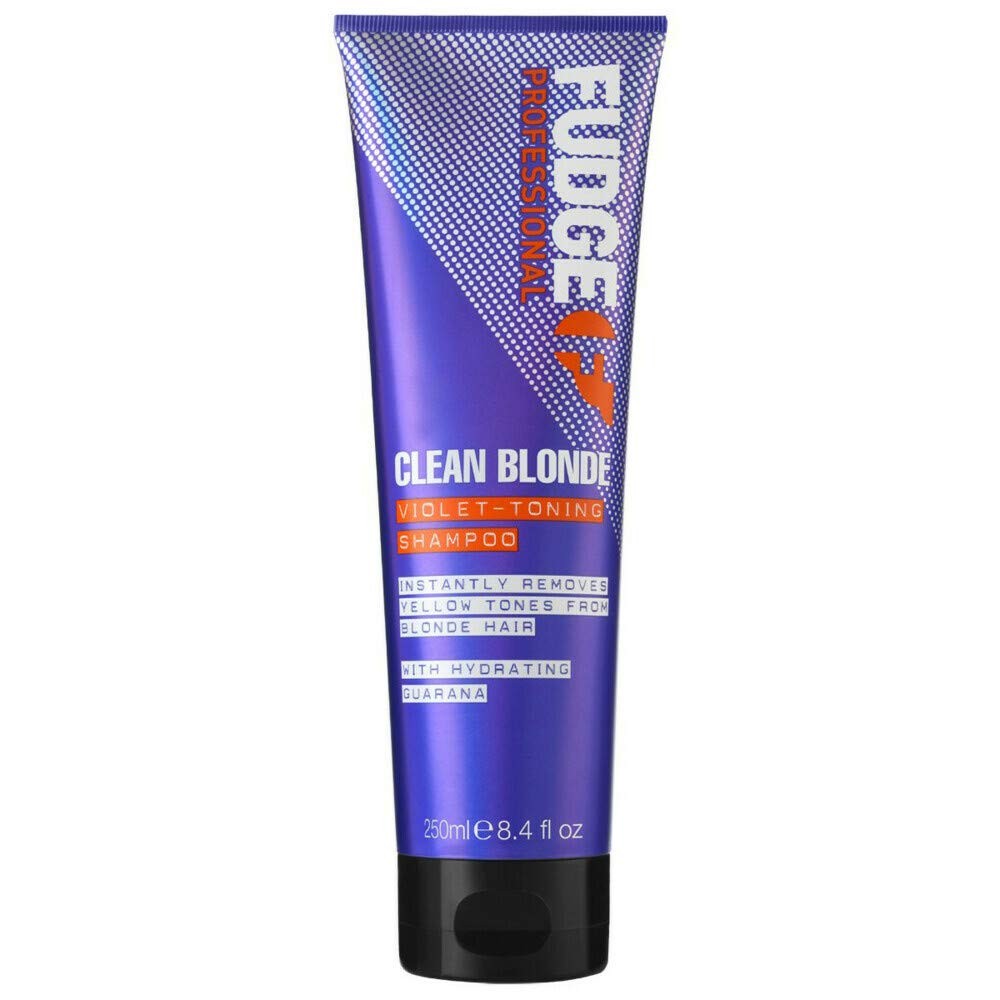 Fudge Unisex Clear Clean Blonde Purple Violet Toning Shampoo 250Ml In - Image 8