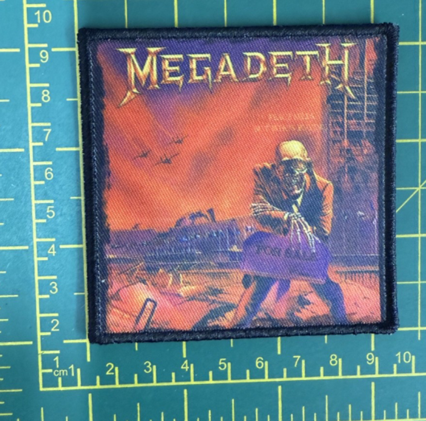 Megadeth Peace Sells Sew Or Iron On Printed Patch Officially Licensed