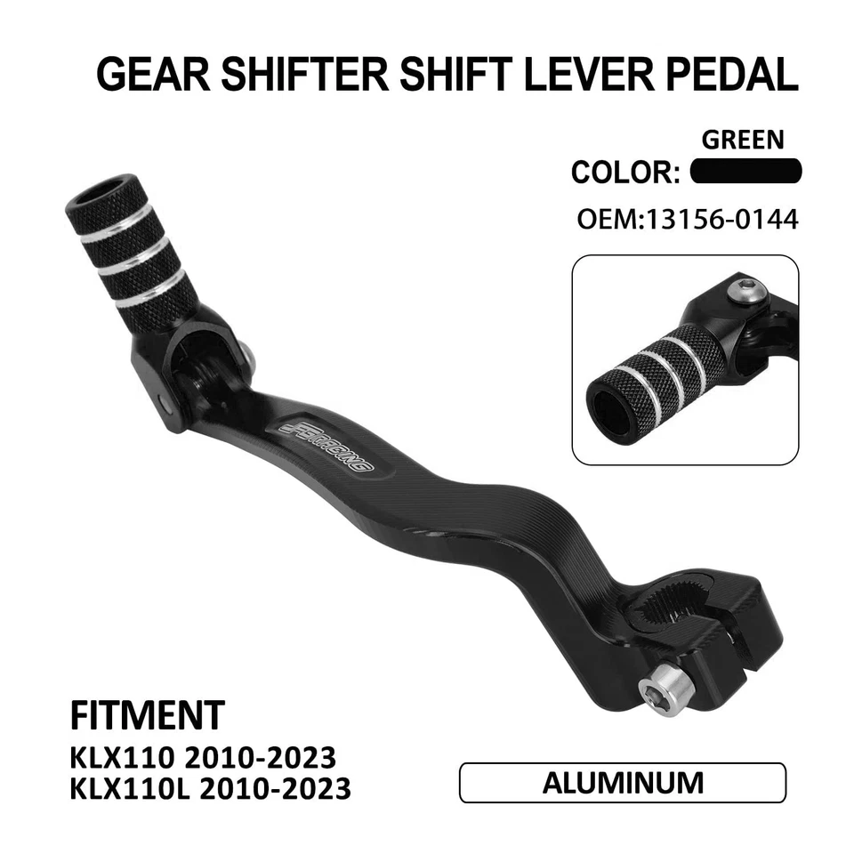 KLX110 palanca de cambios plegable CNC apta para Kawasaki KLX110 KLX110L 2010-2025 Foto 2 de 4