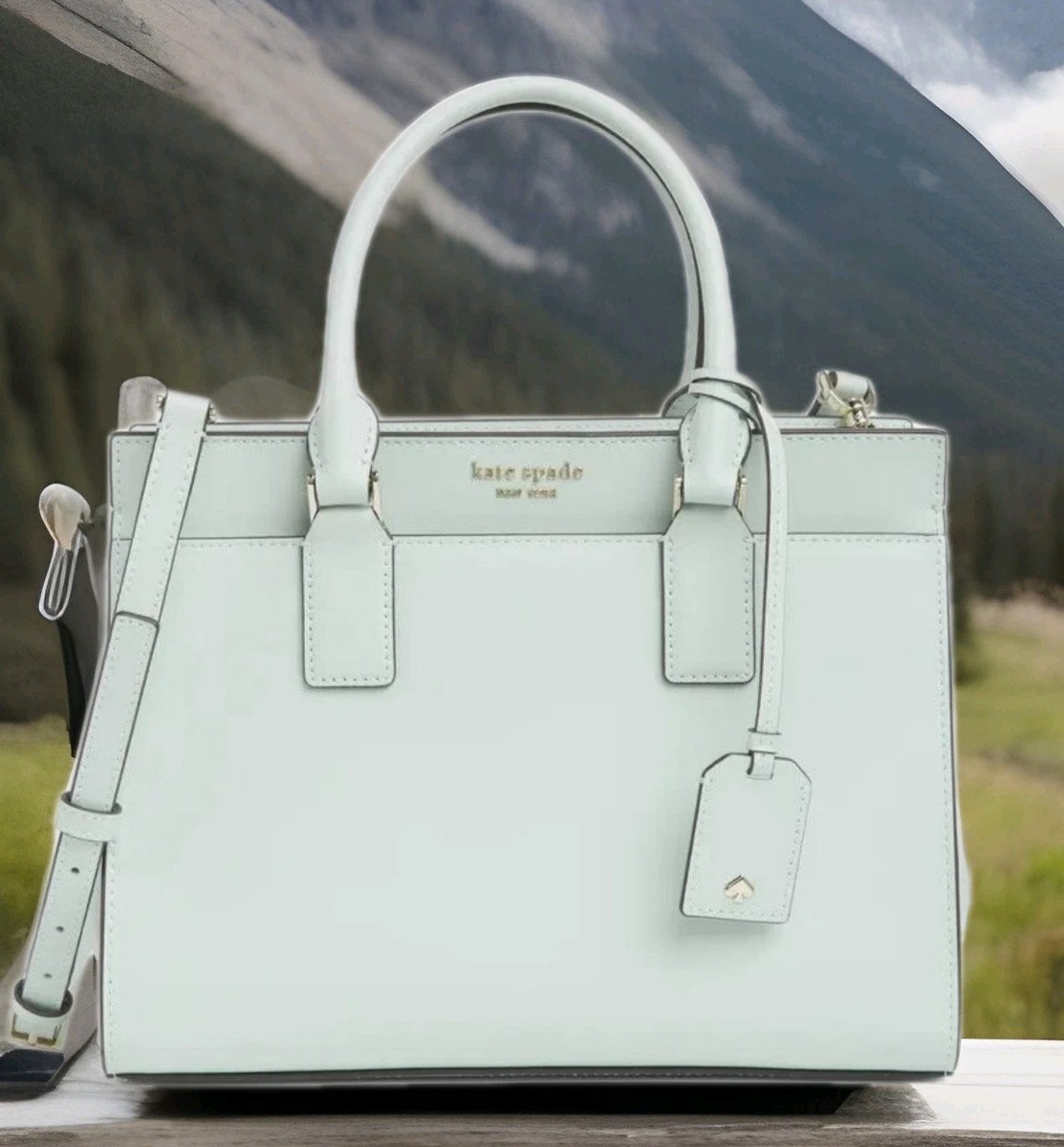 🌞KATE SPADE NY CAMERON STREET CANDACE CRYSTAL BLUE SAFFIANO