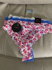No Boundaries Lace Thongs Womens Size M/L 3 Pair Of Panties NWT