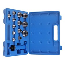 13X Lochstanzen Set for Lederarbeit 5-35mm Stanzwerkzeug mit Federgriff Box