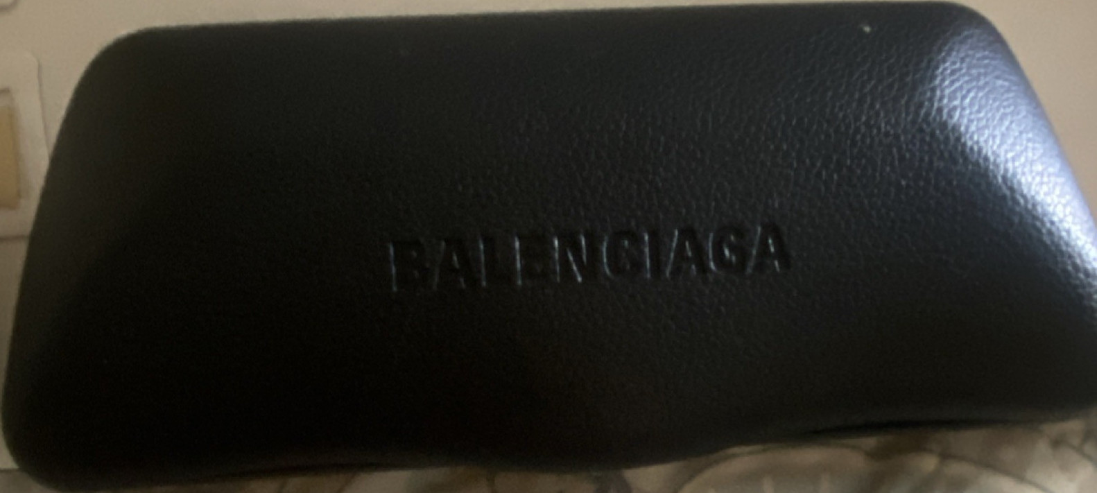 Balenciaga Women's Rectangular Black Sunglasses Gray Tinted Plastic Designer