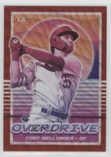 2021 Panini Chronicles Overdrive Ruby Wave Prizm 152/199 Cody Bellinger #19 12io