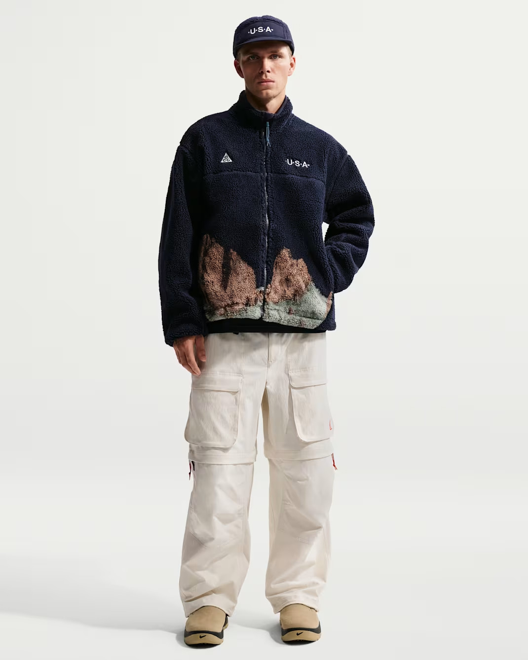 Nike ACG USA Therma-Fit ADV Full-Zip Jacket Navy Size XS BNWT HQ5493 451 MEN'S image 4