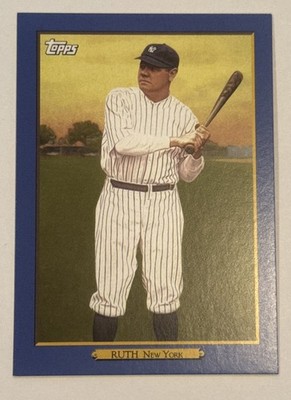 2020 Topps Babe Ruth Turkey Red - Blue Parallel /50 (Series 2) Card #TR-58