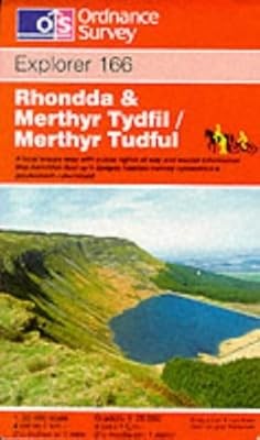 Rhondda and Merthyr Tydfil: Sheet 166 (Explorer Maps), Ordnance Survey, Used; Go
