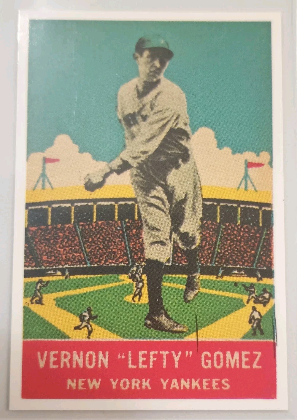 Lefty Gomez DeLong Gum Card #14 1977 Dover Classic Reprint In Pristine Condition