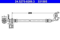 ATE Bremsschlauch 24.5275-0289.3 FüR Toyota