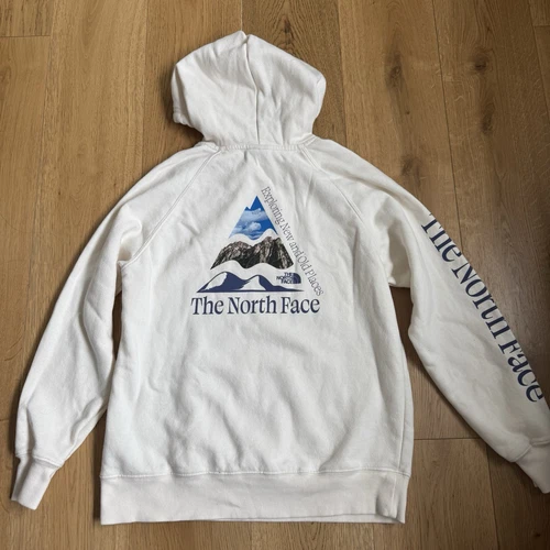 OFF WHITE FELPA CON CAPPUCCIO THE NORTH FACE LUOGHI CHE AMIAMO ESPLORARE LUOGHI NUOVI E VECCHI M