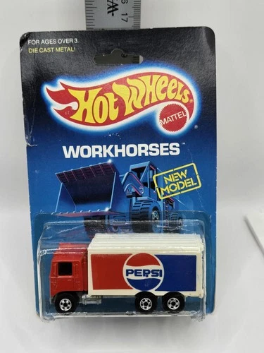 As Is Vintage 1988 Hot Wheels Workhorses #2806 Pepsi Highway Hauler Truck