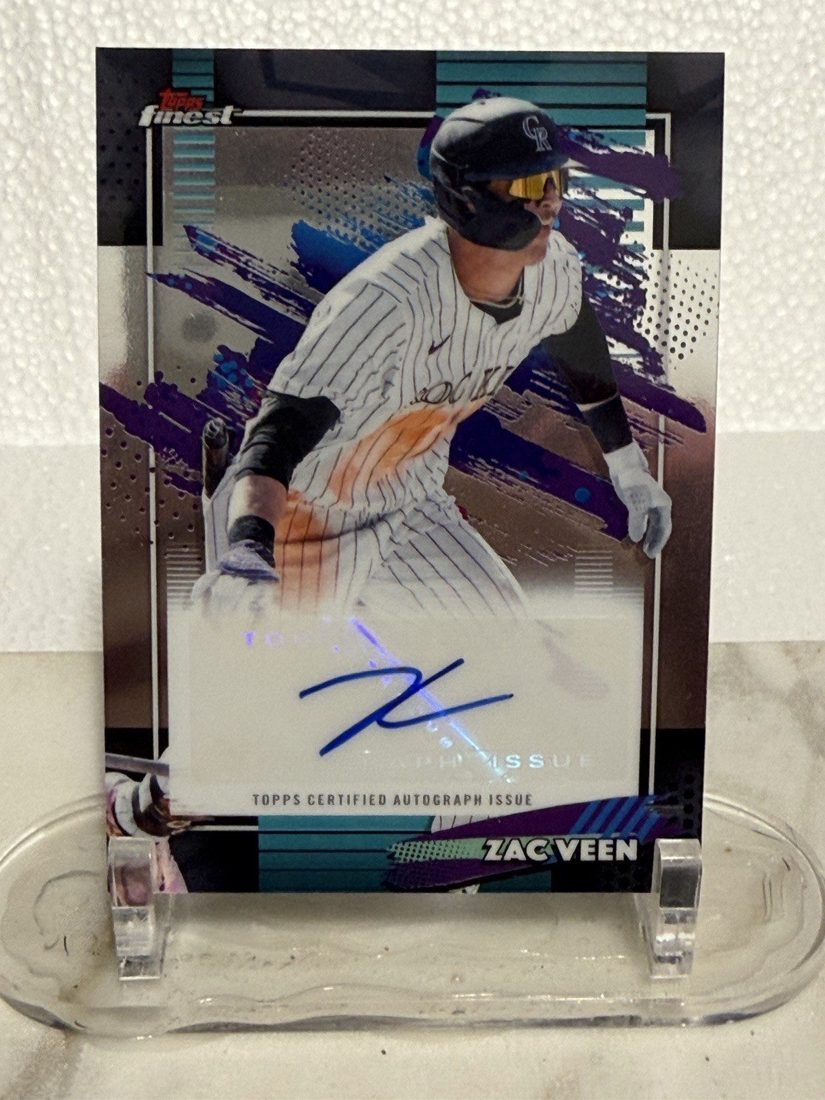 2026 Topps Finest Zac Veen Colorado Rockies Mega Autographs#FMA-ZV
