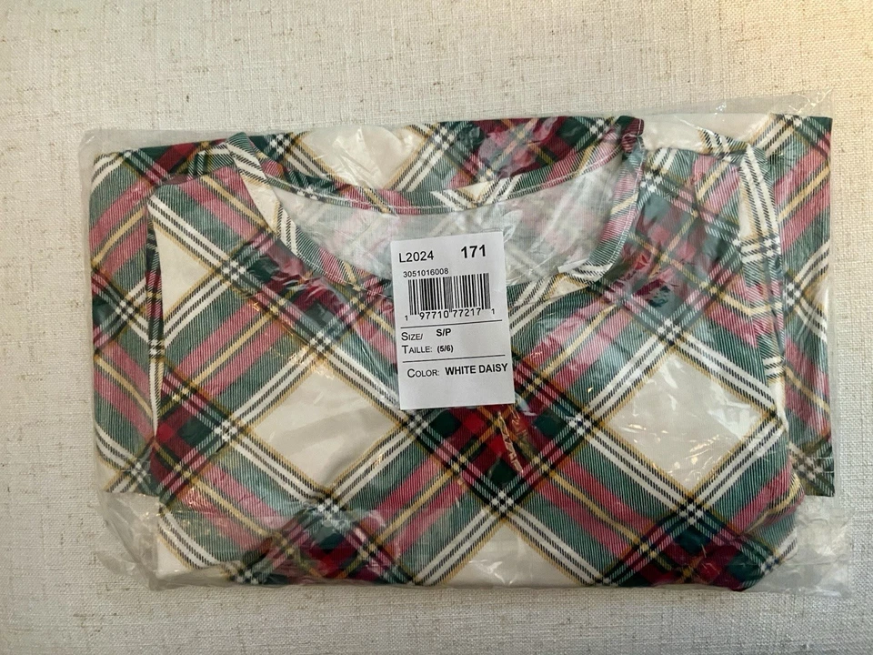 Vestido a Cuadros The Children’s Place Niñas Informal Vacaciones Navidad Talla 5/6 NUEVO CON ETIQUETAS NUEVO Foto 4 de 4