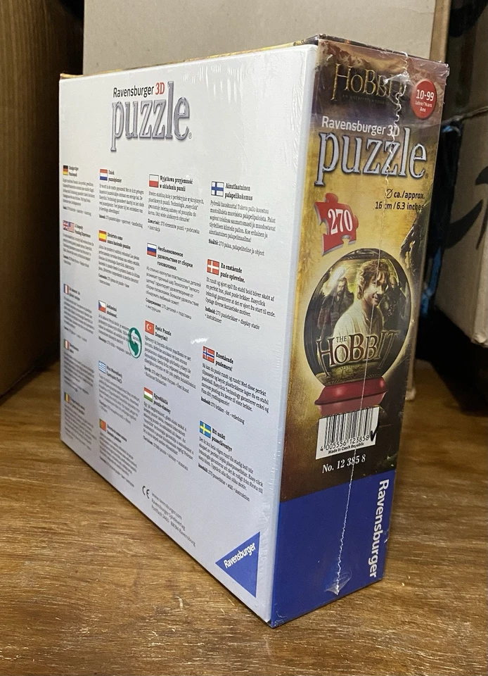 Ravensburger The Hobbit 3D 270 pcs Puzzle 6.3" Easyclick Age 10+ incl Stand LOTR - Image 4 of 4