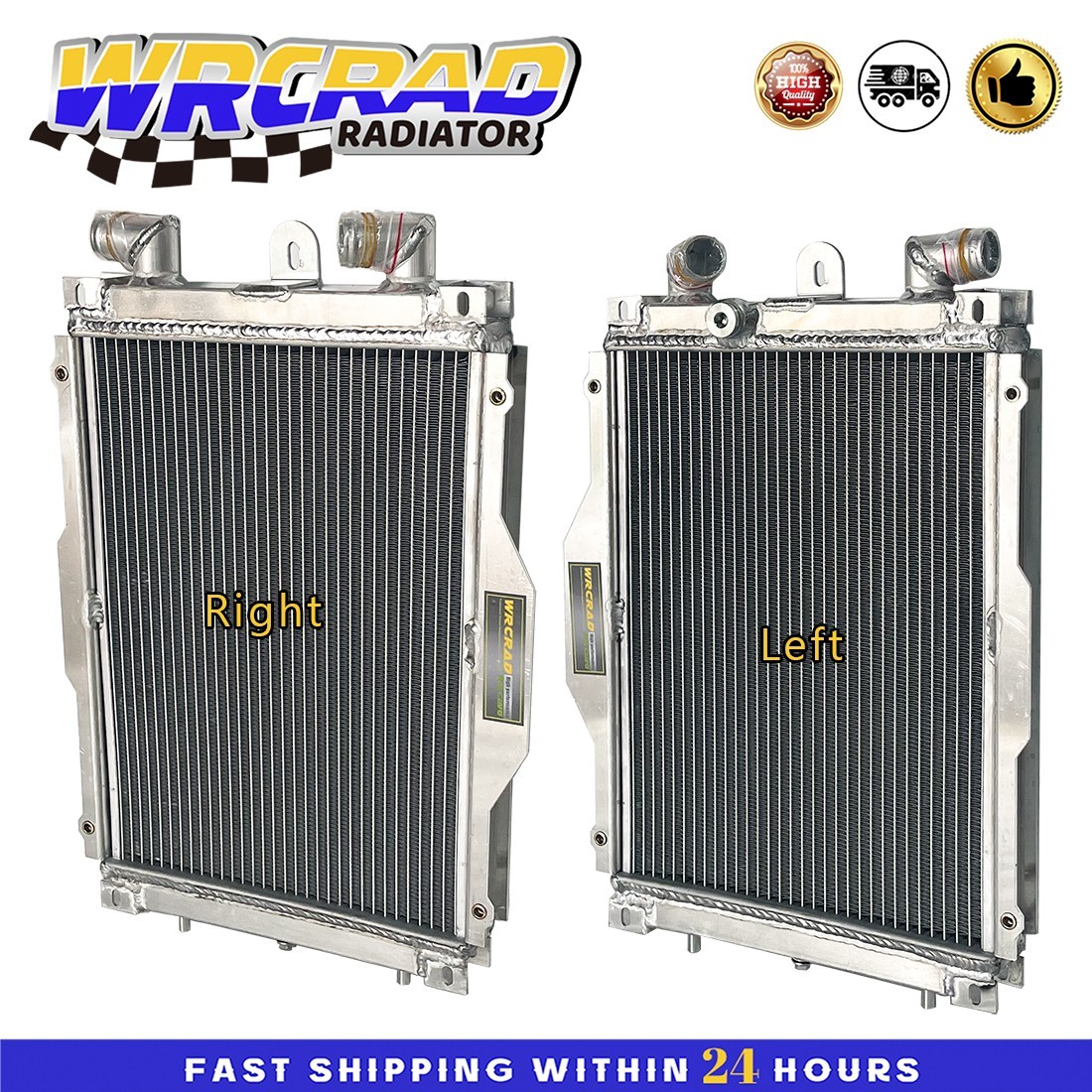 Fits Ferrari 355 F355 V8 1994-1999 Full aluminum radiator Left + Right Side