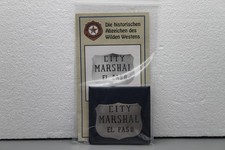 City Marshal El Paso Police Badge Police US Badge Certificate