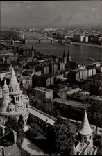 RPPC Fisherman s Bastion Budapest Hungary vintage postcard w565