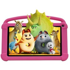 Kids 7in 32GB Wi-Fi Android Tablet w/Silicone Case - Pink