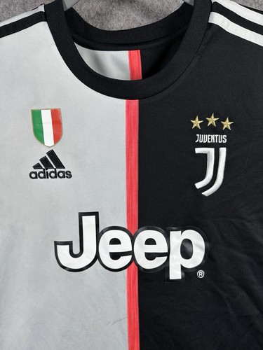 Cristiano Ronaldo #7 Juventus 2019–20 Home Jersey with UCL Patch Size Large - Picture 2 of 9