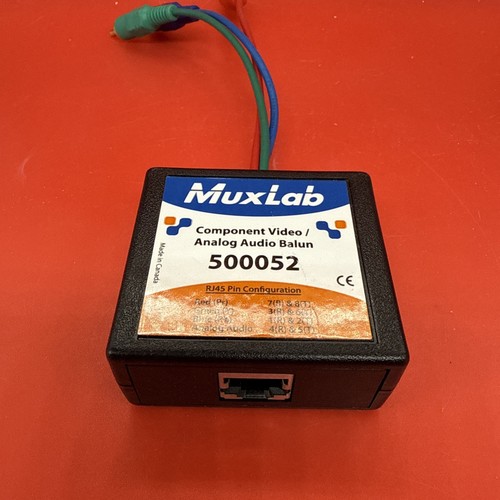 MuxLab 500052 Component Video Analog Audio ProAV Balun RJ45 Camcorder Staging - Picture 3 of 7