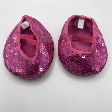 Build a Bear Hot Pink Sequin Ballet Shoes