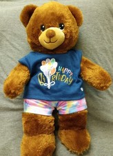 16" Build-A-Bear Happy Birthday Bear Comes With A Birthday Outfit Included