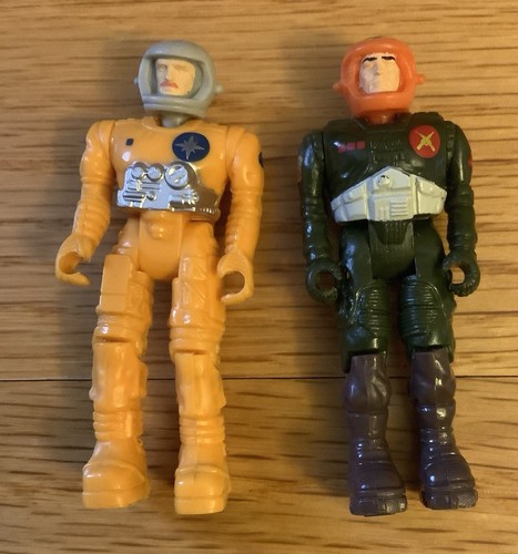 1986 Vintage Coleco STARCOM Action Figures Champ O’Ryan, Rusty Caldwell, 2”