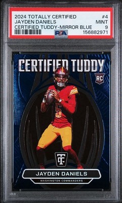 2024 Panini Totally Certified - Certified Tuddy Jayden Daniels Mirror Blue (RC)