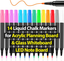 Liquid Chalk Markers for LED Drawing Note Board Acrylic Calendar Planning Board