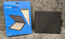 Amazon Kindle Scribe Fabric Folio Cover with Magnetic Attach, Sleek Protectiv