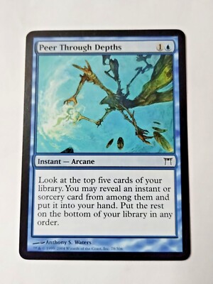 MTG Peer Through Depths Champions of Kamigawa 78/306 Regular