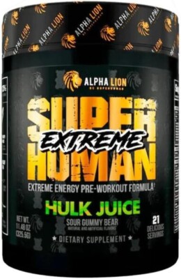Alpha Lion Superhuman Extreme Pre-Workout Hulk Juice 21 Servings NEW & SEALED