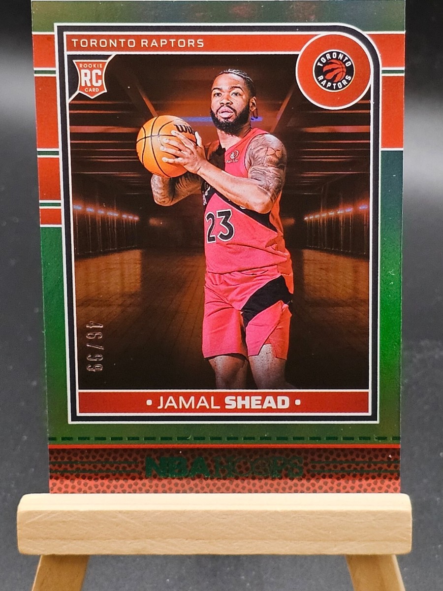 2024-25 Panini NBA Hoops Jamal Shead RC GREEN 46/99 Toronto