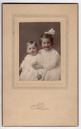 1911 Cabinet Photo of Charlotte Wilder & Everett Wilder- Ayer, MA - Picture 1 of 2