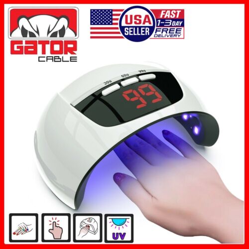 Ultraviolet UV Light LED Nail Gel Polish Dryer Lamp Manicure Curing Machine 54W - Afbeelding 1 van 13