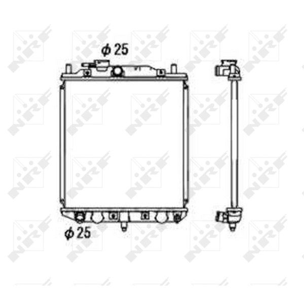 KüHler WasserküHler MotorküHler Passend FüR Daihatsu Cuore IV Move L501 0.8 L6-image