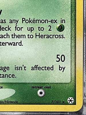 NEW CGC 10 PRISTINE Heracross Holo EX Hidden Legends 7/101 Pokemon