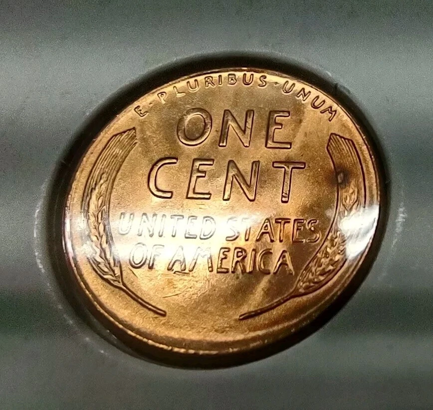 Unc 1954 S Lincoln WHEAT CENT, Errors, Die Chip & RPM, DDR/MMD Mint, OBO - Image 2 of 4