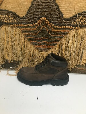 Bass Mens 12 M Brown Leather Lace up Hiking Work Boot | eBay display picture 3