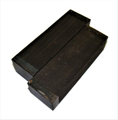 Messergriffblock Ebenholz afrikanisch 12x4x3cm