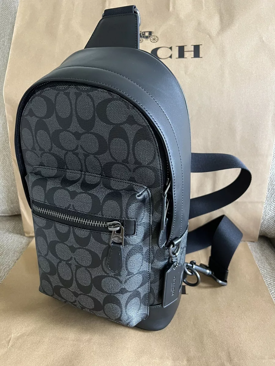 Coach clearance canvas backpack