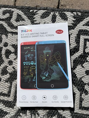 TECJOE 2 Pack LCD Writing Tablet 8.5 Inch Colorful Doodle Board Drawing Table...